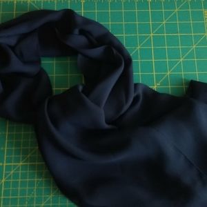 Navy Blue Chiffon Shawl